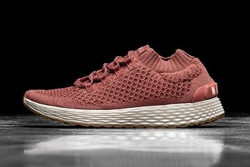 Men's Nobull Knit Running Shoes Pink | SG Y2098X